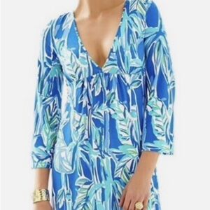 Lilly Pulitzer Blue and Green Patterned Dress